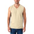 thumbnail image 1 of Men's V-Neck Sleeveless Shirt Solid Color Casual Tank Top Lightweight Pullover, 1 of 4