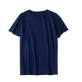 thumbnail image 1 of Men's V Neck Solid Color Tee Short Sleeve Breathable Shirt Dressy Casual Tunic Shirts Men Sale Clothing, 1 of 4