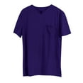 thumbnail image 1 of Men's V Neck T Shirts,Fitted Stretch Tees for Men Solid Fitness Large Sports Men's Elastic Cotton Pocket Short Sleeve Summer Shirt 2025 Summer Beach Tops, 1 of 4