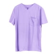 thumbnail image 1 of Men's V Neck T Shirts,Fitted Stretch Tees for Men Solid Fitness Large Sports Men's Elastic Cotton Pocket Short Sleeve Summer Shirt 2025 Summer Beach Tops, 1 of 4