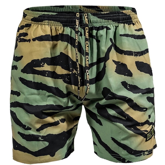 Combat Iron Men's V3 Performance Training Shorts – 5.5" Inseam, Jungle Camo, XL – Lightweight, Moisture-Wicking, Stretch Fit for Gym & Daily Wear