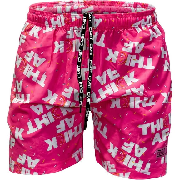Combat Iron Men's V3 Performance Training Shorts | 5.5" Xl / Pink Thick Af Donut