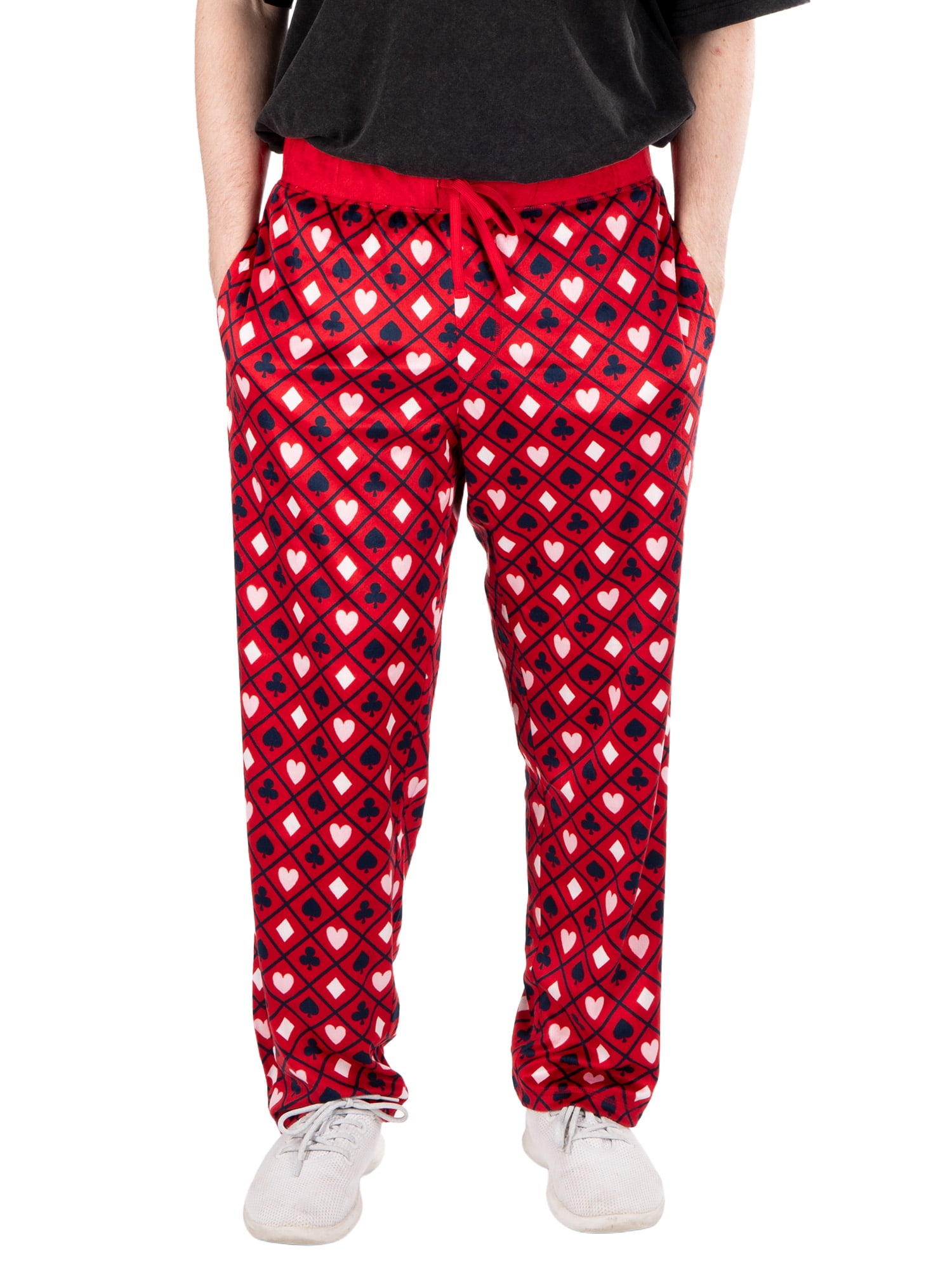 Men's Valentine's Day Playing Cards Graphic Print Sleep Pants from Way ...