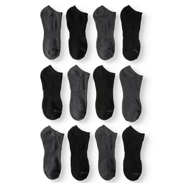 Men’s Value Pack No Show Socks, 12 Pack