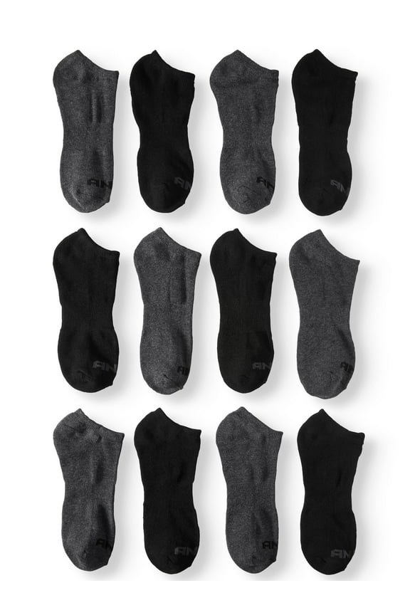 Men’s Value Pack No Show Socks, 12 Pack