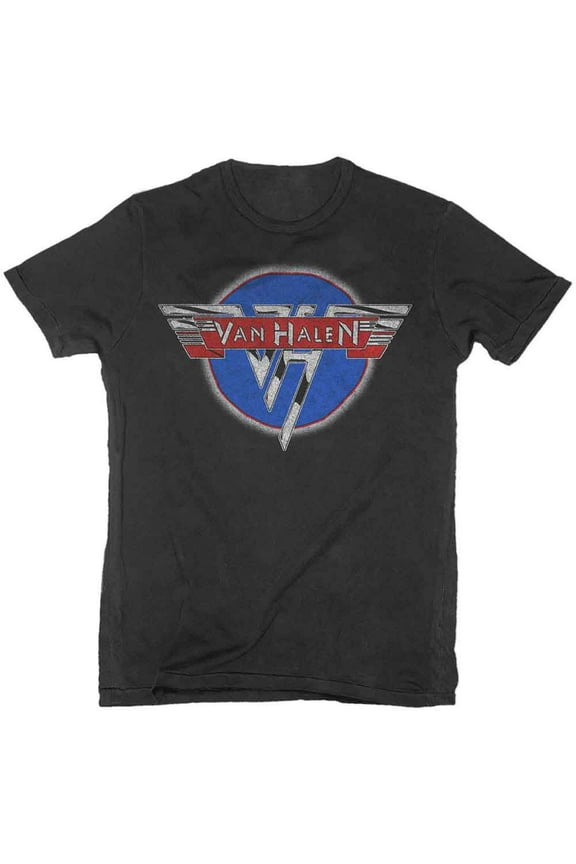 Men's Van Halen Chrome Logo Slim Fit T-shirt X-Large Black