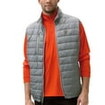 thumbnail image 1 of Men's Vantage Apparel Gray FIU Panthers Apex Compressible Full Zip Quilted Vest, 1 of 1