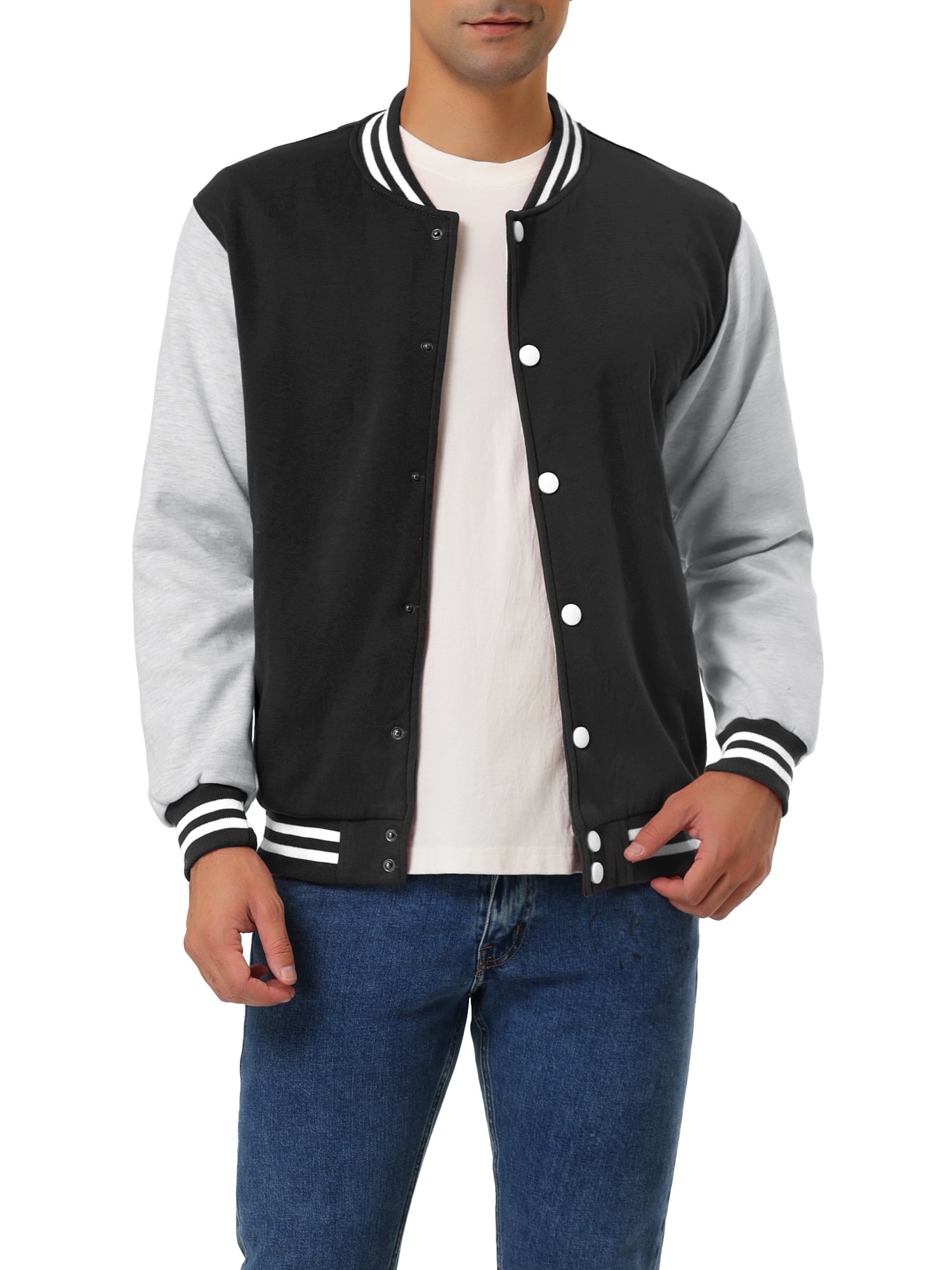 Varsity Baseball Jacket Color Block Bomber -