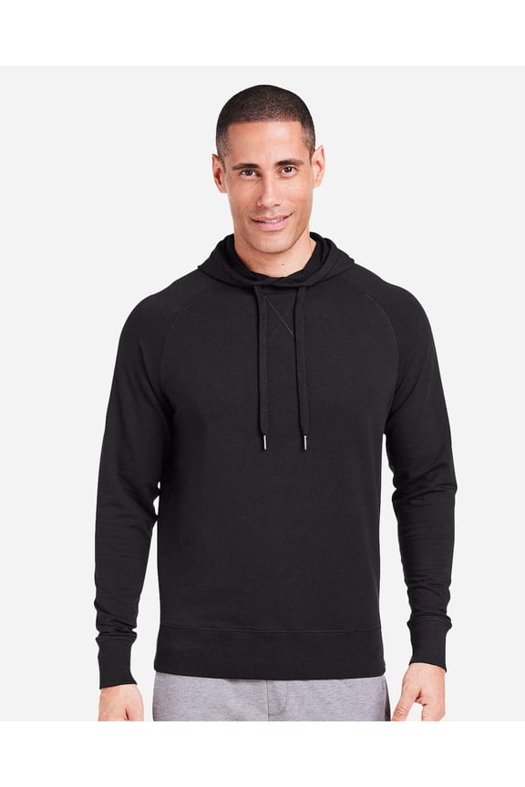 TM654 Varsity Hooded Sweatshirt-Black-M