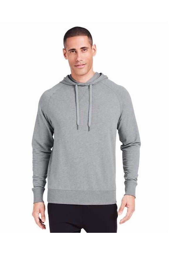 Men’s Varsity Hooded Sweatshirt - HEATHER GRAY - XL