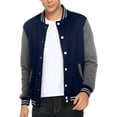 thumbnail image 1 of Men's  Varsity Jacket Causal Slim Fit Cotton Baseball Bomber Jackets, 1 of 11