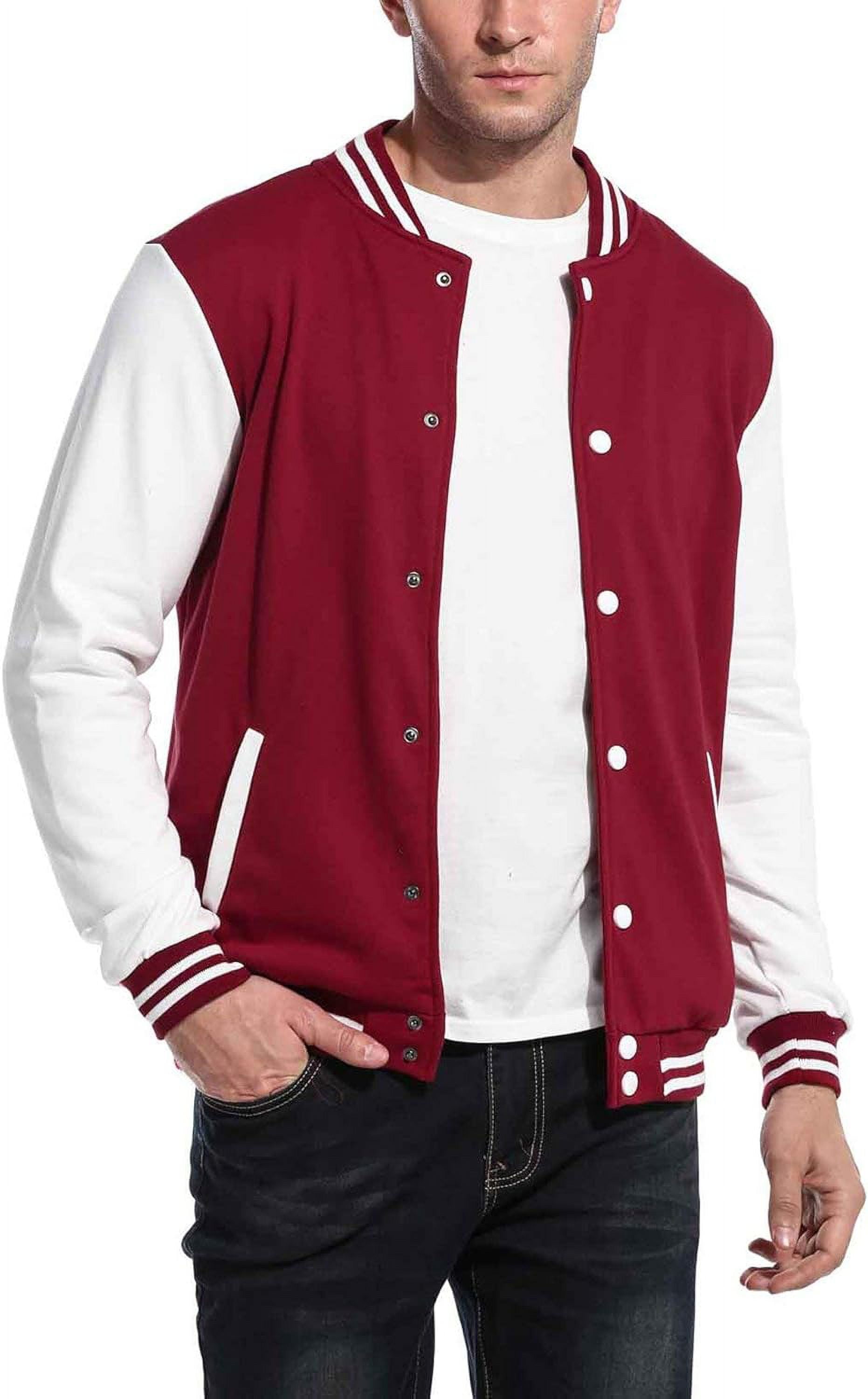 Letterman Baseball Button Up Varsity Jacket - Jackets Masters