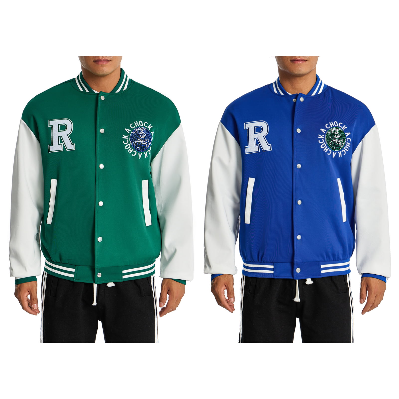 High Street Vintage Varsity Jackets Men Embroidery Letter Baseball