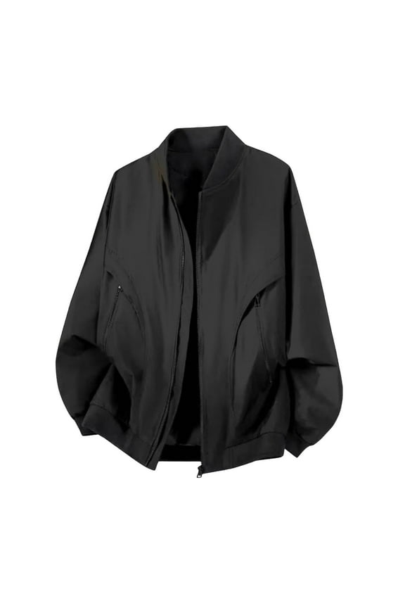 Men's Varsity Jackets Open Front Long Sleeve Blazer Athletic Stretch Relaxed Fit Blouses Athletic Running Gym Workout Cardigan Jackets Tops Wind Resistant Windbreaker Sweater Jacket