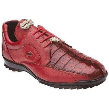 Belvedere Vasco  Black Genuine Hornback Crocodile  Soft Calf Casual Sneakers with Eyes main image 1
