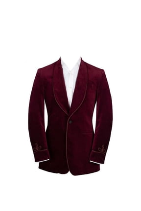 Men's Velvet Blazer Shawl Lapel One Button Velour Suit Jacket Tuxedo Jackets Marron for Wedding Prom Party Dinner & All Occasion