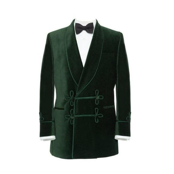 Men's Velvet Blazer Shawl Lapel Velour Suit Jacket Tuxedo Jackets for Wedding Prom Party Dinner & All Ocasion