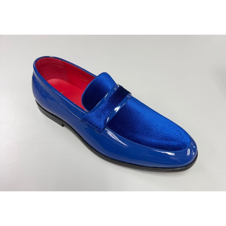 Men's Velvet Dress Loafers, Slip-On Business Formal Shoes for Weddings, Parties & Office, Lightweight Comfortable All-Season Casual Luxury Flats