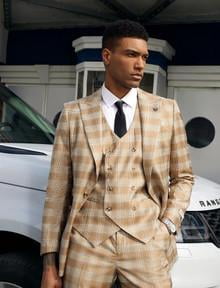 EJ Samuel Rust Velvet Blazer J134 main image 0