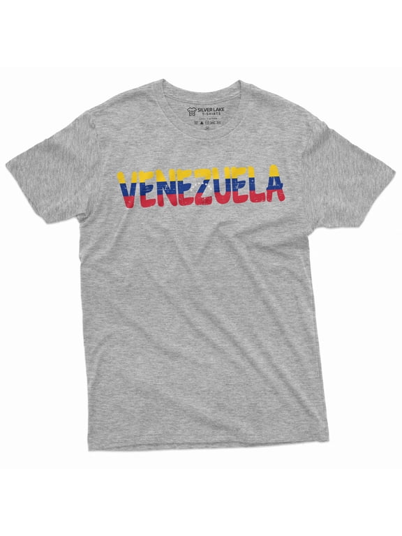 Men's Venezuela T-shirt Venezuela flag coat of arms country Patriotic Tee shirt