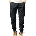 Men's Versatile Functional Retro Cargo Sweatpants Fall Winter Casual
