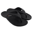 thumbnail image 1 of Men's Vertico Black Rubber Shower Sandal & Pool Flip Flop, 1 of 8