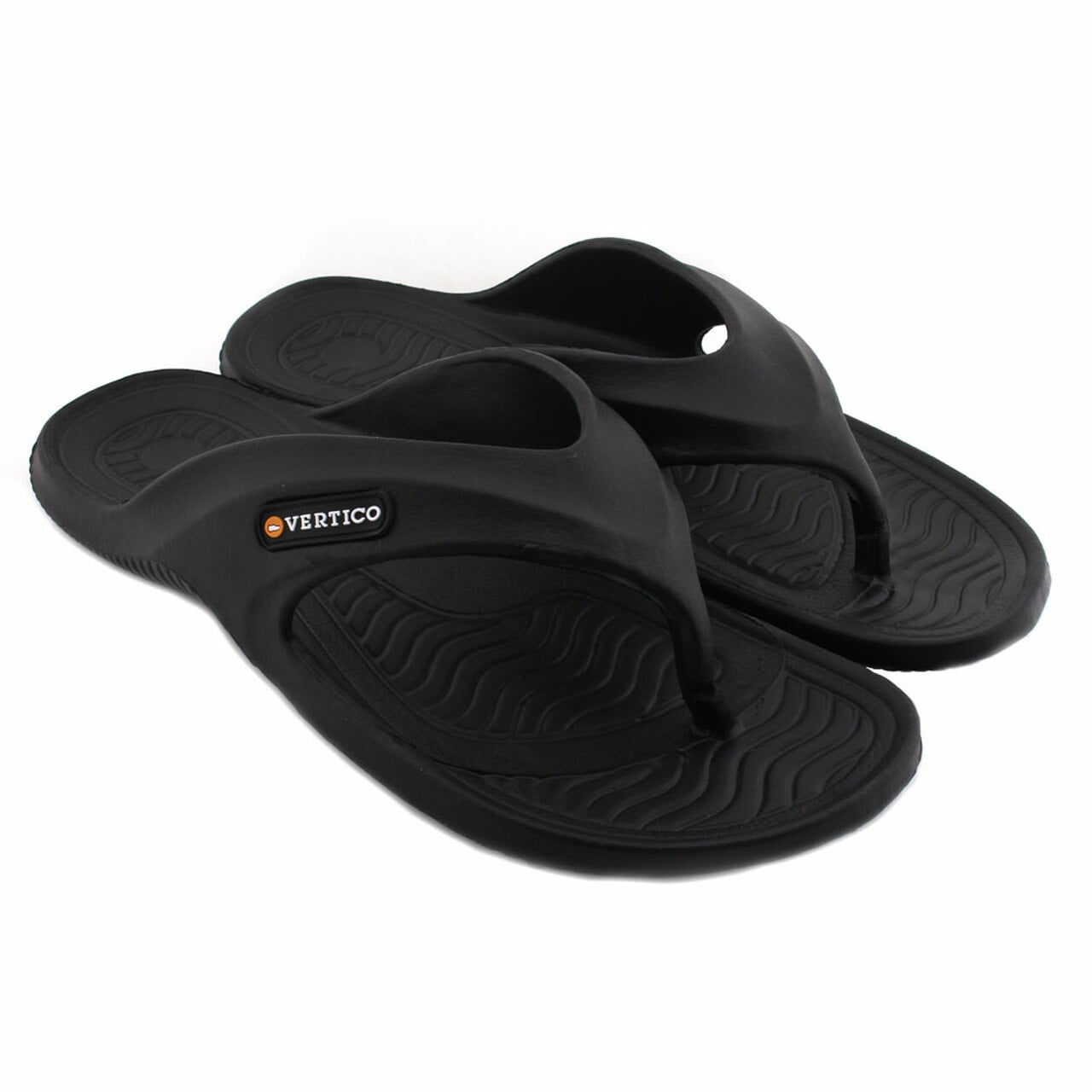  Shower Shoez Men's Non-Slip Shower Gym Pool Dorm Water Sandals  Flip Flops (Black, numeric_6)