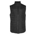 thumbnail image 1 of Men's Vest Full Zip Puffer Lightweight Polyester Winter Quilted Jacket Top, Black, 2XL, 1 of 4