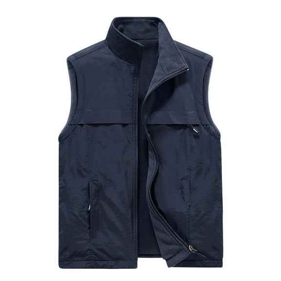 Men's Vests Utility Work Gilet Safari Hiking Outdoor Waistcoat Jacket Sleeveless Coat Multifunctional Running Sports Vest Multi Pocket Hunting Hiking Gilet Top