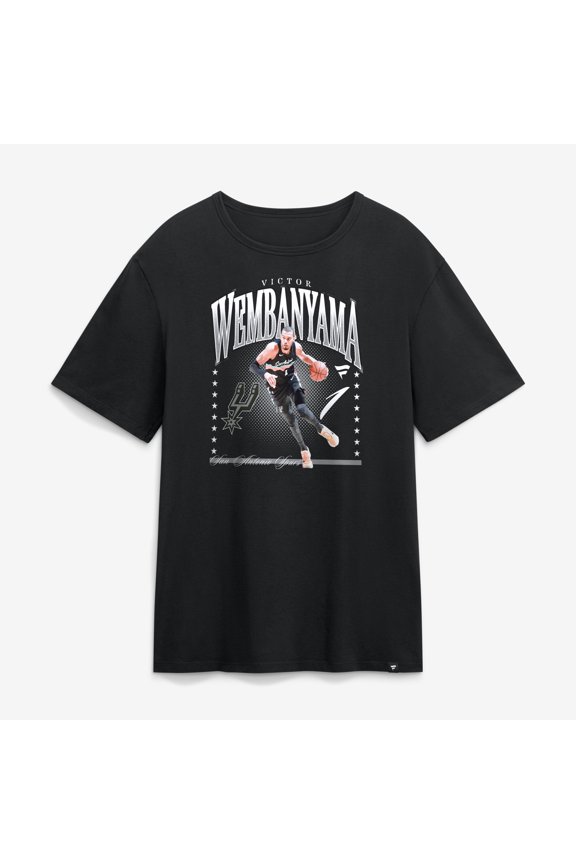 Men's Victor Wembanyama Black San Antonio Spurs Hype T-Shirt