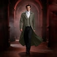 thumbnail image 1 of Men's Victorian Tailcoat Gothic Steampunk Long Jacket Halloween Cosplay Frock Coat for Masquerade Party, 1 of 6