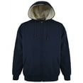 thumbnail image 1 of Men's Victory 40 Sherpa-Lined Fleece Jacket Color: Navy Size: S, 1 of 2