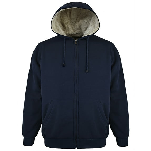 Men's Victory 40 Sherpa-Lined Fleece Jacket Color: Navy Size: S