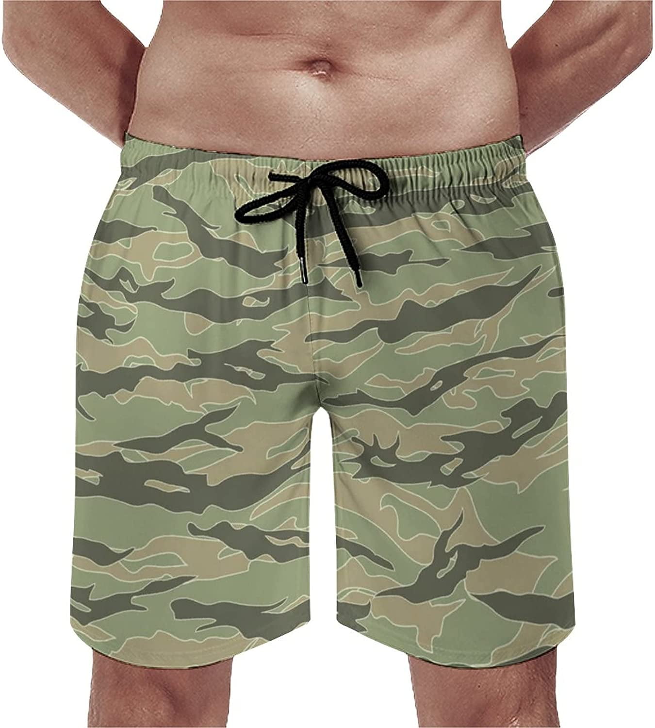 Camo shop swim trunks