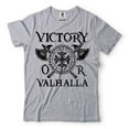 thumbnail image 1 of Men's Viking Shirt Victory Or Valhalla Shirt Viking Warrior Gift Tee Viking Patriotic Tee (Small Grey), 1 of 6