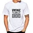 thumbnail image 1 of Men's Vintage 1986 Cotton Tee Classic Fit Crew Neck Short Sleeve Graphic T-Shirt Comfortable Casual Male Clothing, 1 of 8