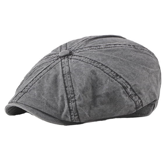 Men's Vintage 8 Panels Octagonal Newsboy Cap, Soft Visor Cabbie Fiddler Painter Beret Hat, Breathable Summer Sun Cap, Fashion Headwear for Men Daily Casual Outfits