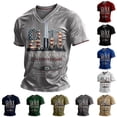 thumbnail image 1 of Men's Vintage 911 Memorial Never Forget American Flag Faith Hope Courage Short Sleeve Tshirt, 1 of 5