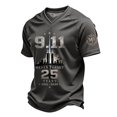 thumbnail image 1 of Men's Vintage 911 Memorial Never Forget American Flag Honor Faith Hope Tops, S, 1 of 5