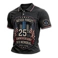 thumbnail image 1 of Men's Vintage 911 Memorial Never Forget American Flag Honor Faith Hope Tshirt, S, 1 of 3