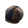 thumbnail image 1 of Men's Vintage Beret Hat, British Style Octagonal Newsboy Cap, Artist Painter Hat for Men, Retro Casual Cap for Daily Wear, Photography and Art Events - Light Violet, 1 of 2