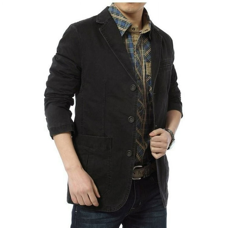 Washed casual sport coat hot sale