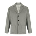 thumbnail image 1 of Men's Vintage Casual Work Wear Corduroy Suit Blazer Jacket Shawl Collar Cardigan Sweater Sport Coat with Pockets, 1 of 6