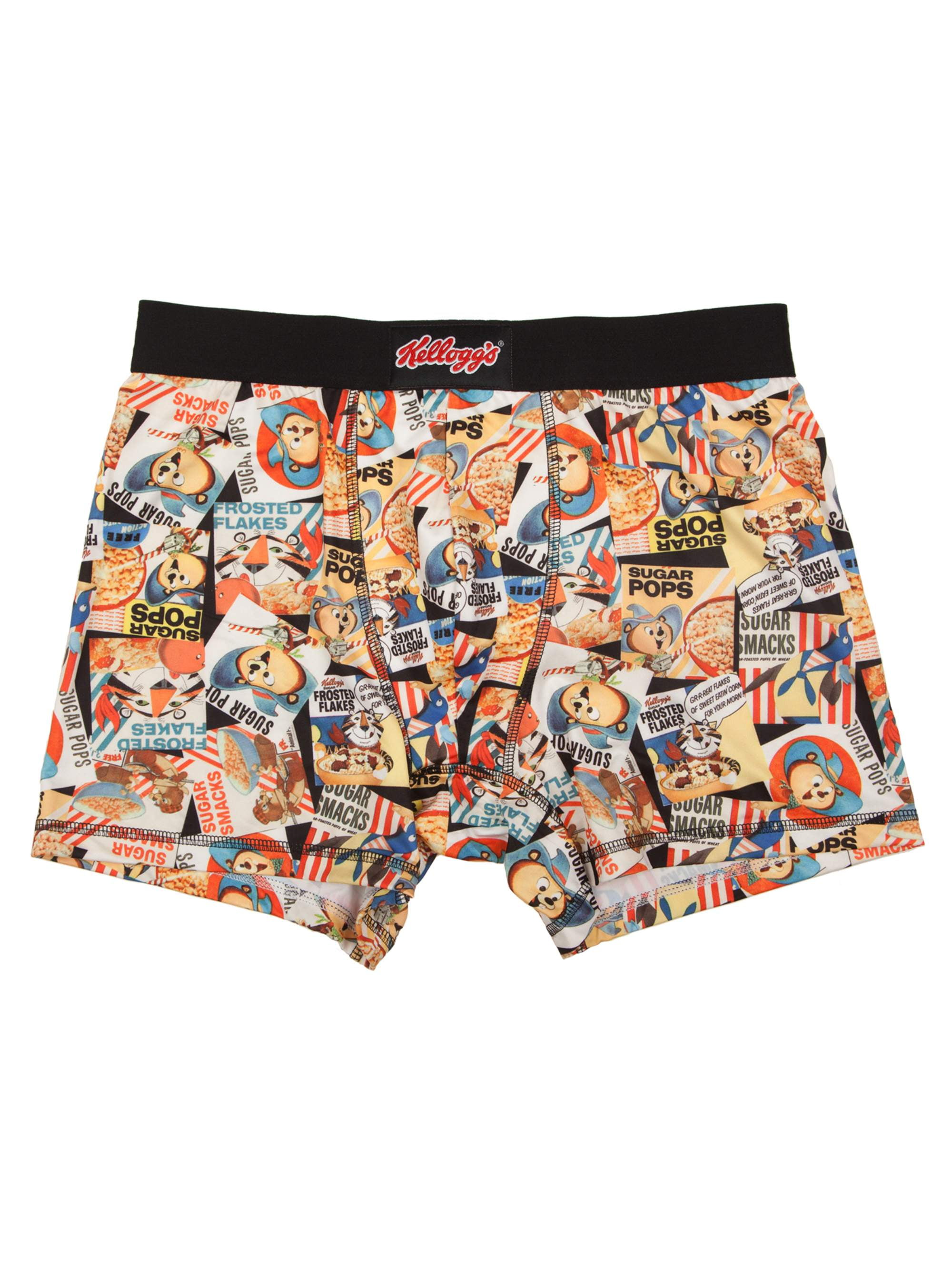 Men's Vintage Cereal Box All Over Print Poly Boxer Brief