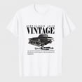 thumbnail image 1 of Men's Vintage Classic Car Graphic T-Shirt, 100% Cotton Short Sleeve Shirt, 1 of 7