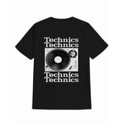 Mens Vintage DJ Turntable Technics Style Graphic T-Shirt POPULAR