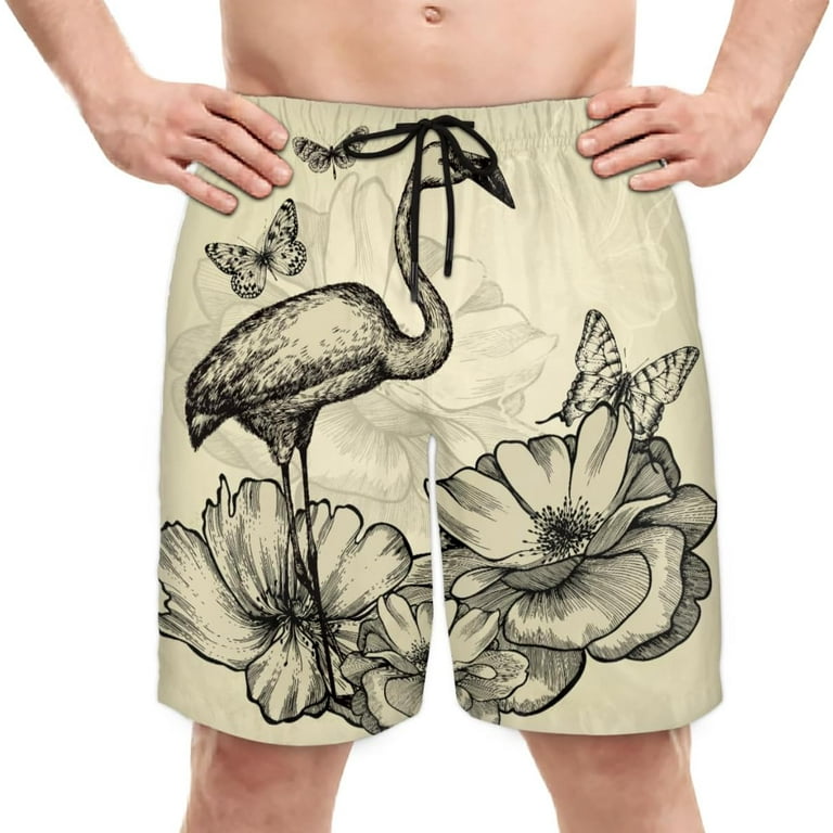 Vintage flamingo swimwear hot sale