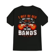 Mens Vintage Funny Retro Rock Music Cool Bands Guitar T-Shirt