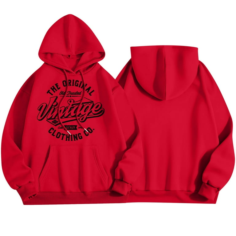 Red graphic hoodie shop