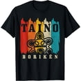 thumbnail image 1 of Men's Vintage Graphic T-Shirt, Puerto Rico Taino Sun Print, Boricua Heritage Cotton Tee, 1 of 6